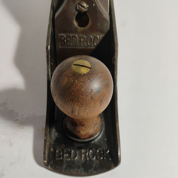 Vintage Stanley Bedrock 605 Plane Corrugated Sole Patent D Apr 2 1910 Rare - Picture 8 of 16